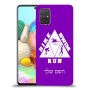 טריאתלון כיסוי מגן קשיח בעיצוב אישי עם השם שלך ל Samsung Galaxy A71 יחידה אחת סקרין מובייל