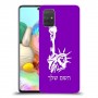 פסל החירות כיסוי מגן קשיח בעיצוב אישי עם השם שלך ל Samsung Galaxy A71 יחידה אחת סקרין מובייל