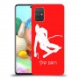 סקִי כיסוי מגן קשיח בעיצוב אישי עם השם שלך ל Samsung Galaxy A71 יחידה אחת סקרין מובייל
