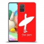גלישה כיסוי מגן קשיח בעיצוב אישי עם השם שלך ל Samsung Galaxy A71 יחידה אחת סקרין מובייל