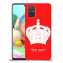 כתר מלכותי כיסוי מגן קשיח בעיצוב אישי עם השם שלך ל Samsung Galaxy A71 יחידה אחת סקרין מובייל