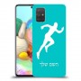 רץ כיסוי מגן קשיח בעיצוב אישי עם השם שלך ל Samsung Galaxy A71 יחידה אחת סקרין מובייל