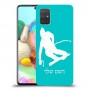 סקִי כיסוי מגן קשיח בעיצוב אישי עם השם שלך ל Samsung Galaxy A71 יחידה אחת סקרין מובייל