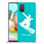 סנובורד כיסוי מגן קשיח בעיצוב אישי עם השם שלך ל Samsung Galaxy A71 יחידה אחת סקרין מובייל