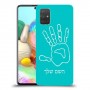 יד כיסוי מגן קשיח בעיצוב אישי עם השם שלך ל Samsung Galaxy A71 יחידה אחת סקרין מובייל