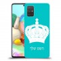 כתר מלכותי כיסוי מגן קשיח בעיצוב אישי עם השם שלך ל Samsung Galaxy A71 יחידה אחת סקרין מובייל