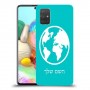 עולם כיסוי מגן קשיח בעיצוב אישי עם השם שלך ל Samsung Galaxy A71 יחידה אחת סקרין מובייל