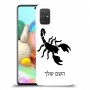 עקרב כיסוי מגן קשיח בעיצוב אישי עם השם שלך ל Samsung Galaxy A71 יחידה אחת סקרין מובייל