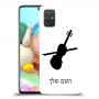 כינור כיסוי מגן קשיח בעיצוב אישי עם השם שלך ל Samsung Galaxy A71 יחידה אחת סקרין מובייל
