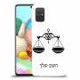 מאזניים כיסוי מגן קשיח בעיצוב אישי עם השם שלך ל Samsung Galaxy A71 יחידה אחת סקרין מובייל