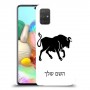 שור כיסוי מגן קשיח בעיצוב אישי עם השם שלך ל Samsung Galaxy A71 יחידה אחת סקרין מובייל