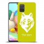 זאב כיסוי מגן קשיח בעיצוב אישי עם השם שלך ל Samsung Galaxy A71 יחידה אחת סקרין מובייל
