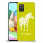 זברה כיסוי מגן קשיח בעיצוב אישי עם השם שלך ל Samsung Galaxy A71 יחידה אחת סקרין מובייל