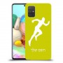 רץ כיסוי מגן קשיח בעיצוב אישי עם השם שלך ל Samsung Galaxy A71 יחידה אחת סקרין מובייל