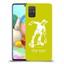 ילד סקייטבורד כיסוי מגן קשיח בעיצוב אישי עם השם שלך ל Samsung Galaxy A71 יחידה אחת סקרין מובייל