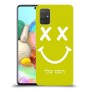 סמיילי כיסוי מגן קשיח בעיצוב אישי עם השם שלך ל Samsung Galaxy A71 יחידה אחת סקרין מובייל