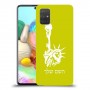 פסל החירות כיסוי מגן קשיח בעיצוב אישי עם השם שלך ל Samsung Galaxy A71 יחידה אחת סקרין מובייל