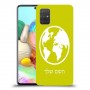 עולם כיסוי מגן קשיח בעיצוב אישי עם השם שלך ל Samsung Galaxy A71 יחידה אחת סקרין מובייל
