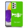 חצוצרה כיסוי מגן קשיח בעיצוב אישי עם השם שלך ל Samsung Galaxy A72 יחידה אחת סקרין מובייל