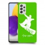 סנובורד כיסוי מגן קשיח בעיצוב אישי עם השם שלך ל Samsung Galaxy A72 יחידה אחת סקרין מובייל