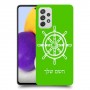 הגה - קפטן - ים כיסוי מגן קשיח בעיצוב אישי עם השם שלך ל Samsung Galaxy A72 יחידה אחת סקרין מובייל
