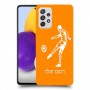 שחקן כדורגל כיסוי מגן קשיח בעיצוב אישי עם השם שלך ל Samsung Galaxy A72 יחידה אחת סקרין מובייל