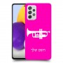 חצוצרה כיסוי מגן קשיח בעיצוב אישי עם השם שלך ל Samsung Galaxy A72 יחידה אחת סקרין מובייל