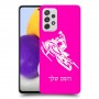 אופנוע שלג כיסוי מגן קשיח בעיצוב אישי עם השם שלך ל Samsung Galaxy A72 יחידה אחת סקרין מובייל