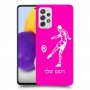 שחקן כדורגל כיסוי מגן קשיח בעיצוב אישי עם השם שלך ל Samsung Galaxy A72 יחידה אחת סקרין מובייל