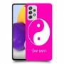 סמל יינג יאנג - סין כיסוי מגן קשיח בעיצוב אישי עם השם שלך ל Samsung Galaxy A72 יחידה אחת סקרין מובייל