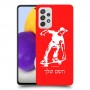 ילד סקייטבורד כיסוי מגן קשיח בעיצוב אישי עם השם שלך ל Samsung Galaxy A72 יחידה אחת סקרין מובייל