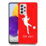 כדורגל - אישה כיסוי מגן קשיח בעיצוב אישי עם השם שלך ל Samsung Galaxy A72 יחידה אחת סקרין מובייל
