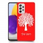 עץ כיסוי מגן קשיח בעיצוב אישי עם השם שלך ל Samsung Galaxy A72 יחידה אחת סקרין מובייל