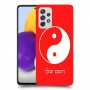סמל יינג יאנג - סין כיסוי מגן קשיח בעיצוב אישי עם השם שלך ל Samsung Galaxy A72 יחידה אחת סקרין מובייל
