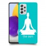 יוגה כיסוי מגן קשיח בעיצוב אישי עם השם שלך ל Samsung Galaxy A72 יחידה אחת סקרין מובייל