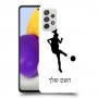 כדורגל - אישה כיסוי מגן קשיח בעיצוב אישי עם השם שלך ל Samsung Galaxy A72 יחידה אחת סקרין מובייל