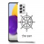 הגה - קפטן - ים כיסוי מגן קשיח בעיצוב אישי עם השם שלך ל Samsung Galaxy A72 יחידה אחת סקרין מובייל