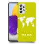 מפת העולם כיסוי מגן קשיח בעיצוב אישי עם השם שלך ל Samsung Galaxy A72 יחידה אחת סקרין מובייל
