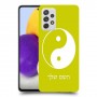 סמל יינג יאנג - סין כיסוי מגן קשיח בעיצוב אישי עם השם שלך ל Samsung Galaxy A72 יחידה אחת סקרין מובייל