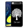 עץ כיסוי מגן קשיח בעיצוב אישי עם השם שלך ל Samsung Galaxy A80 יחידה אחת סקרין מובייל