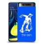 ילד סקייטבורד כיסוי מגן קשיח בעיצוב אישי עם השם שלך ל Samsung Galaxy A80 יחידה אחת סקרין מובייל