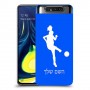 כדורגל - אישה כיסוי מגן קשיח בעיצוב אישי עם השם שלך ל Samsung Galaxy A80 יחידה אחת סקרין מובייל