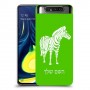 זברה כיסוי מגן קשיח בעיצוב אישי עם השם שלך ל Samsung Galaxy A80 יחידה אחת סקרין מובייל