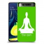 יוגה כיסוי מגן קשיח בעיצוב אישי עם השם שלך ל Samsung Galaxy A80 יחידה אחת סקרין מובייל