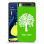 עץ כיסוי מגן קשיח בעיצוב אישי עם השם שלך ל Samsung Galaxy A80 יחידה אחת סקרין מובייל