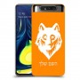 זאב כיסוי מגן קשיח בעיצוב אישי עם השם שלך ל Samsung Galaxy A80 יחידה אחת סקרין מובייל
