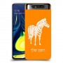 זברה כיסוי מגן קשיח בעיצוב אישי עם השם שלך ל Samsung Galaxy A80 יחידה אחת סקרין מובייל