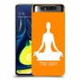 יוגה כיסוי מגן קשיח בעיצוב אישי עם השם שלך ל Samsung Galaxy A80 יחידה אחת סקרין מובייל