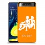תאומים כיסוי מגן קשיח בעיצוב אישי עם השם שלך ל Samsung Galaxy A80 יחידה אחת סקרין מובייל