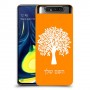 עץ כיסוי מגן קשיח בעיצוב אישי עם השם שלך ל Samsung Galaxy A80 יחידה אחת סקרין מובייל